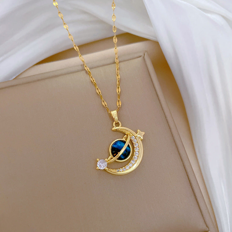 To My Wife Celestial Bond Necklace - Written in the Stars