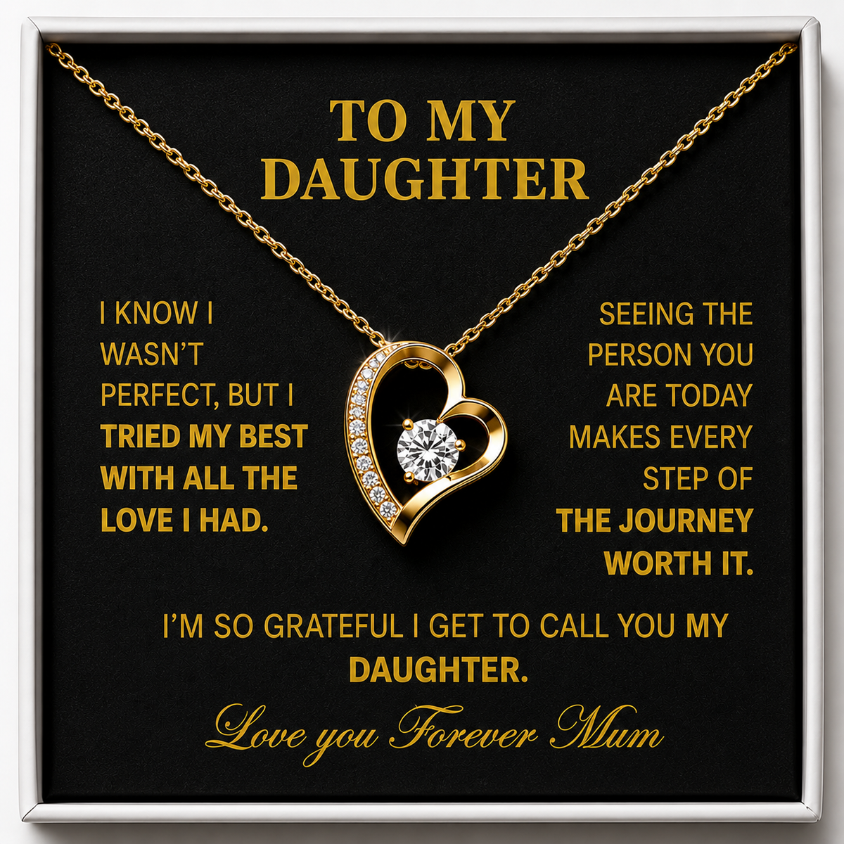 For My Daughter Bound by Love Necklace - Forever connected