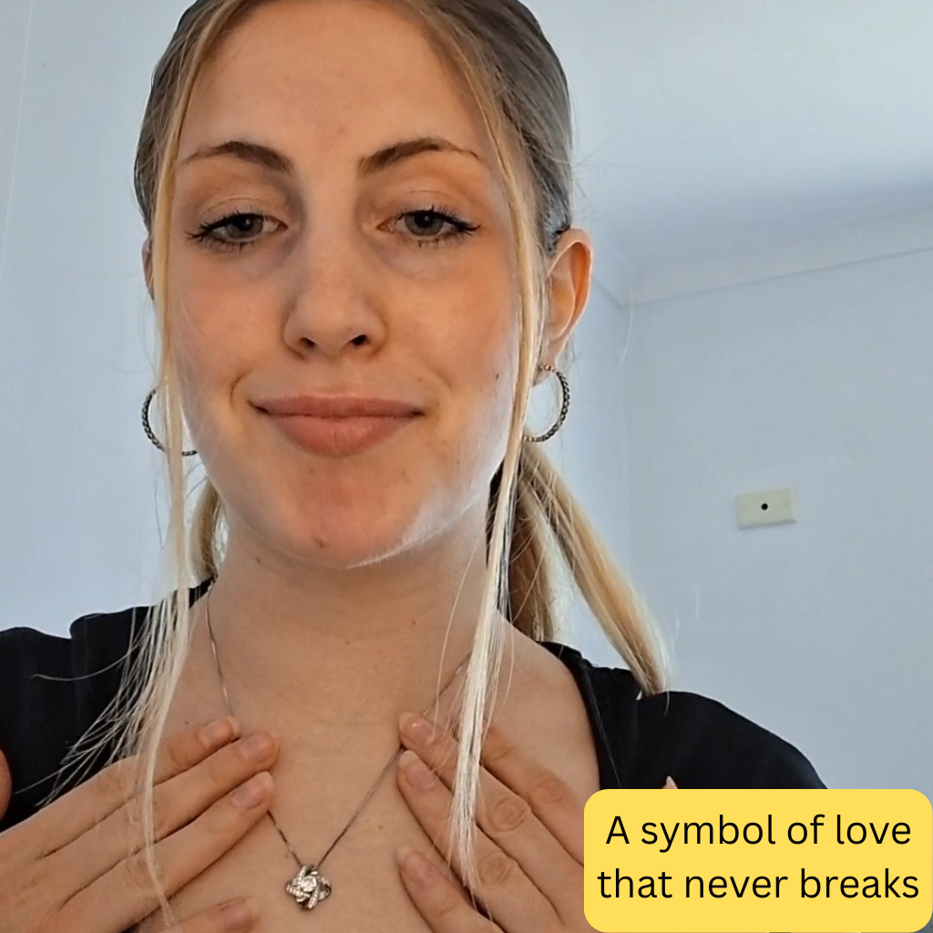To My Dear Girlfriend Eternal Knot Necklace - Endlessly Yours