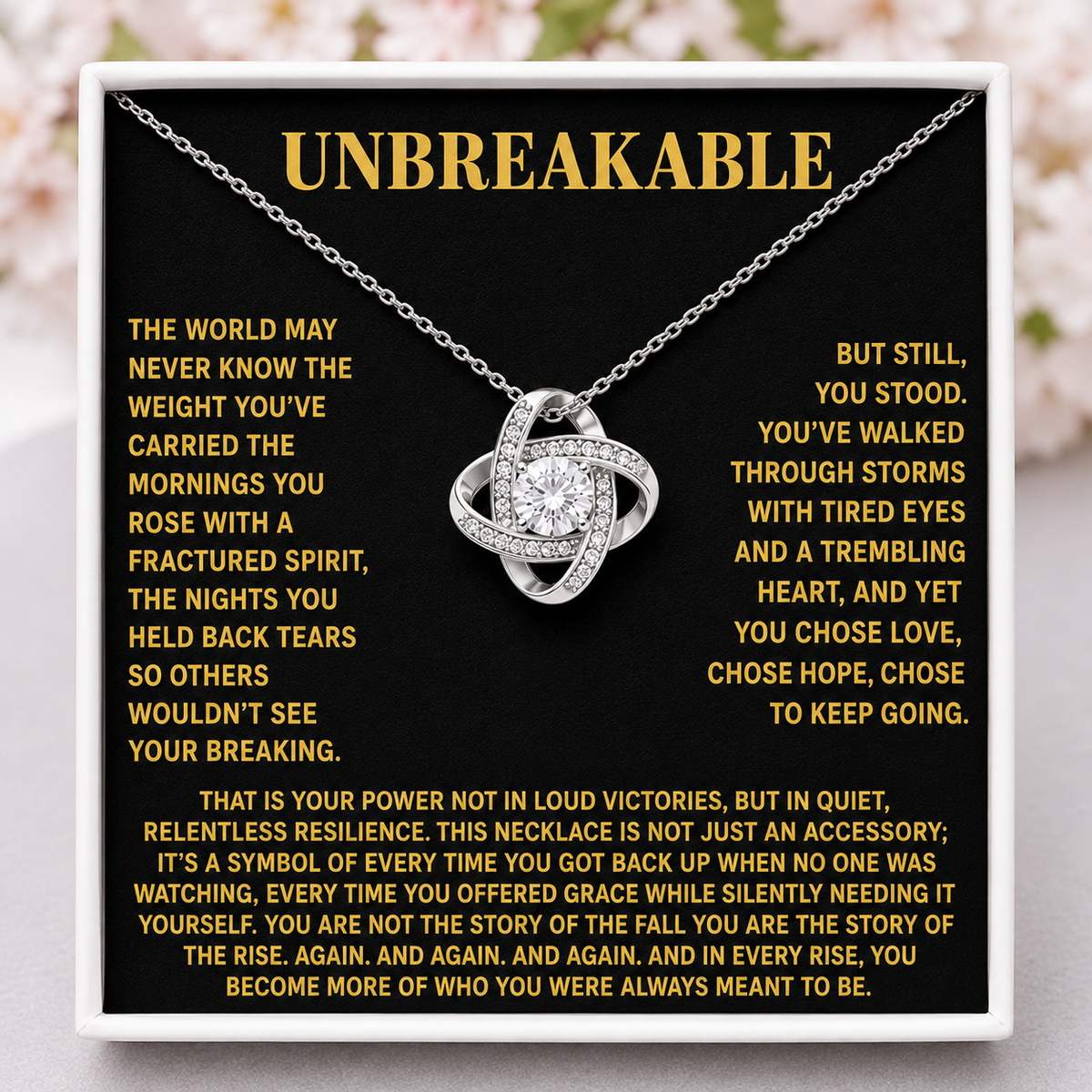 Unbreakable Grit Eternal Knot Necklace - Strength You Can Wear