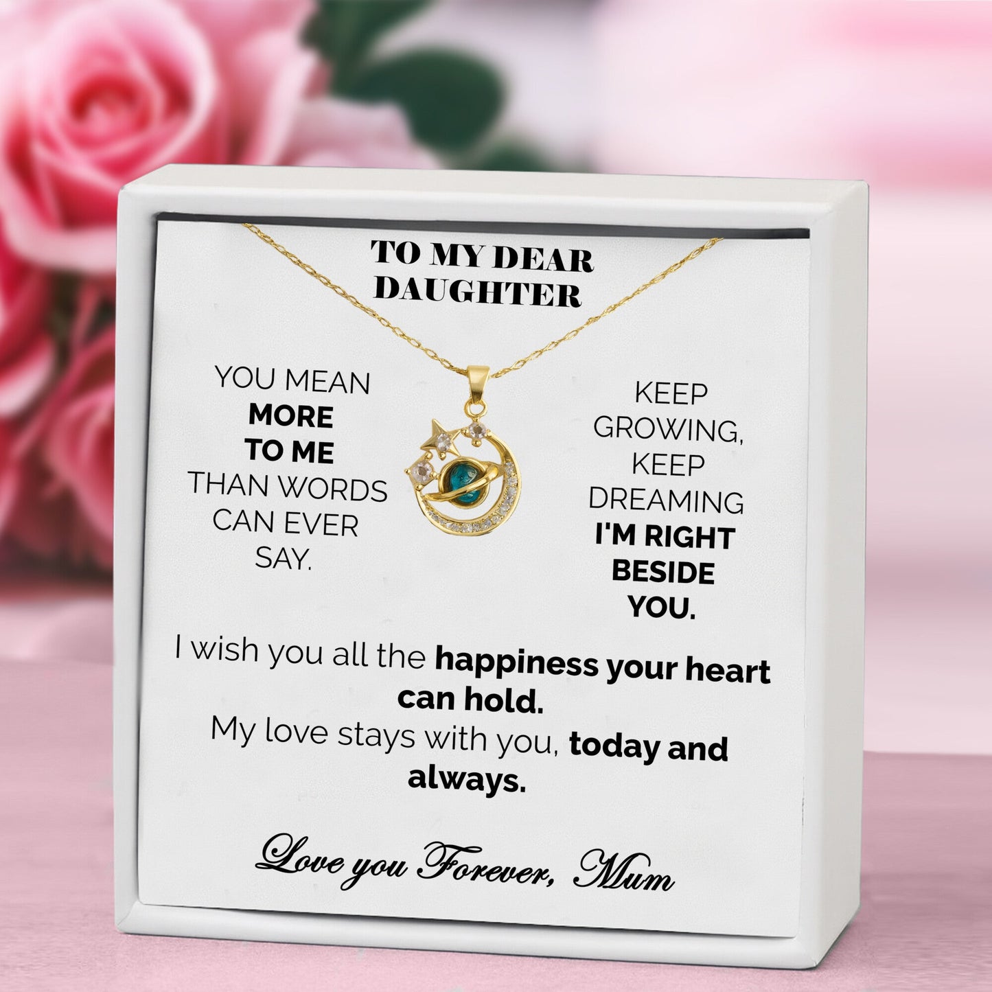Dear Daughter Celestial Whiskers Necklace - Love you