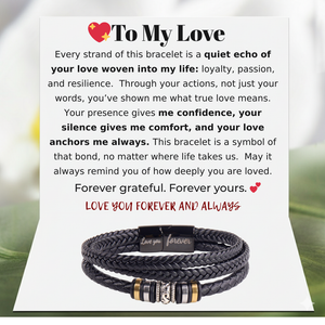 To My Dear Fiance Legacy Loop Bracelet - Our Story denys