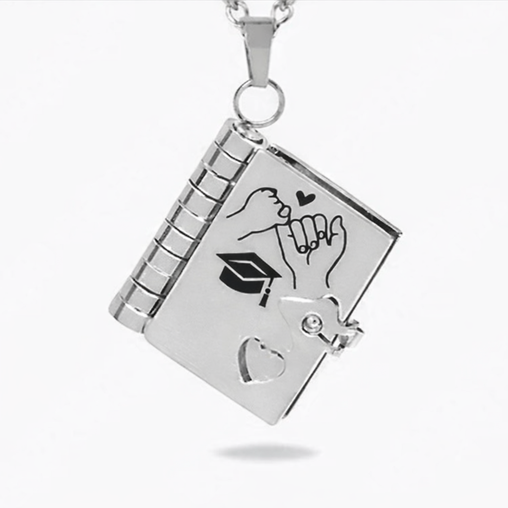 To My Daughter -  Graduation Book Locket Necklace