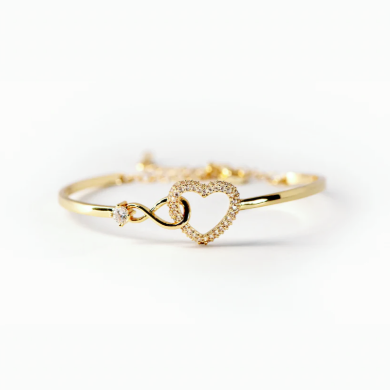 To My Dear Wife - Infinity Heart Bracelet - Love You Forever
