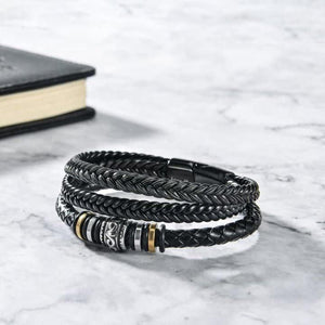 To My Grandson Legacy Loop Bracelet - Our Story Continues