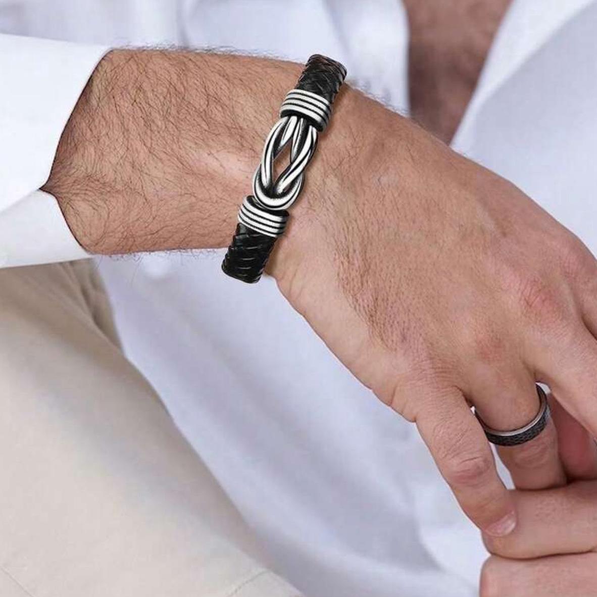 To My Boyfriend Bound by Strength Bracelet - My Rock, My Man