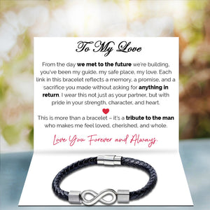 To My Dear Fiance Infinite Valor Bracelet - I Choose You