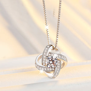 Happy Graduation Dear Granddaughter Eternal Knot Necklace - So Proud of You