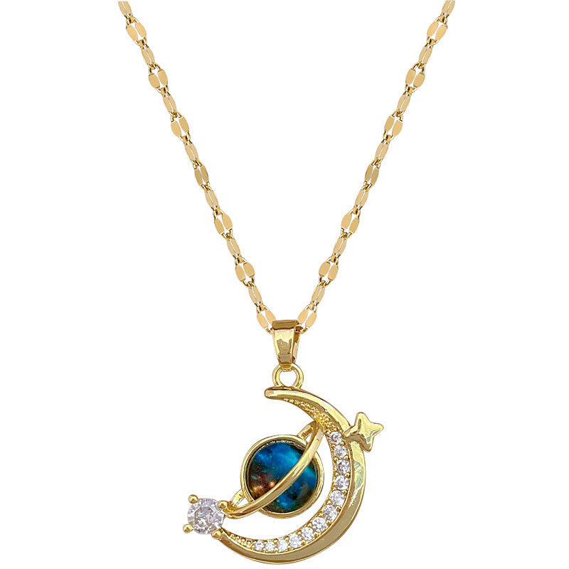 To My Wife Celestial Bond Necklace - Written in the Stars