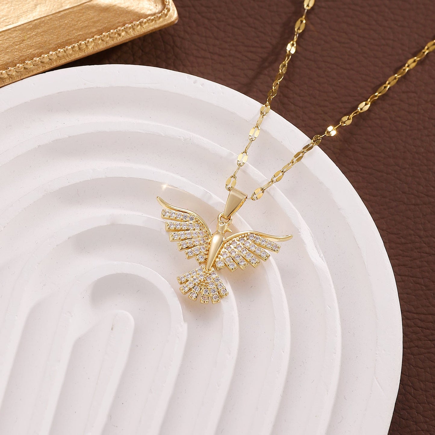 Dear Daughter Wings of Strength Necklace - Brave, Bold, You