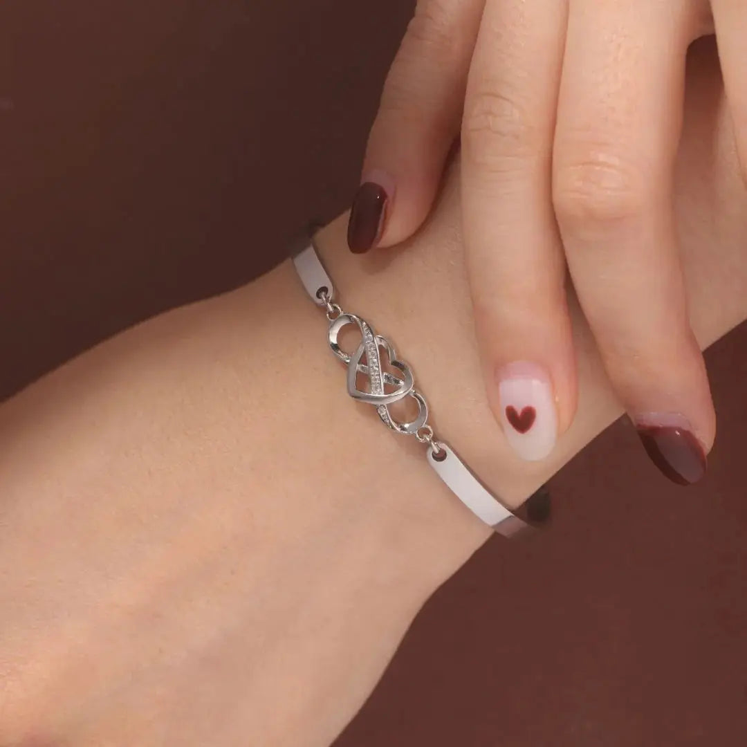 For Bonus Daughter - Always Shine Like The Brightest Star Infinity Heart Bracelet