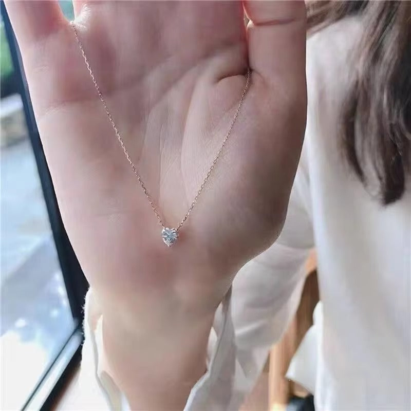 Dear Wife - Happy Valentine’s Day Close to My Heart Necklace - Always Close