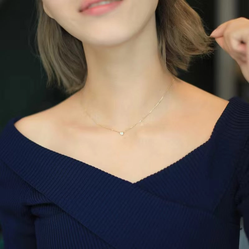 Dear Wife - Happy Valentine’s Day Close to My Heart Necklace - Always Close