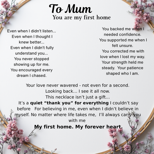 Bound by Love Necklace - Forever Tied to Your Heart, Mum