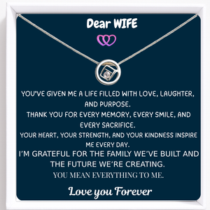 To My Wife Always Together Necklace - You and Me, Always