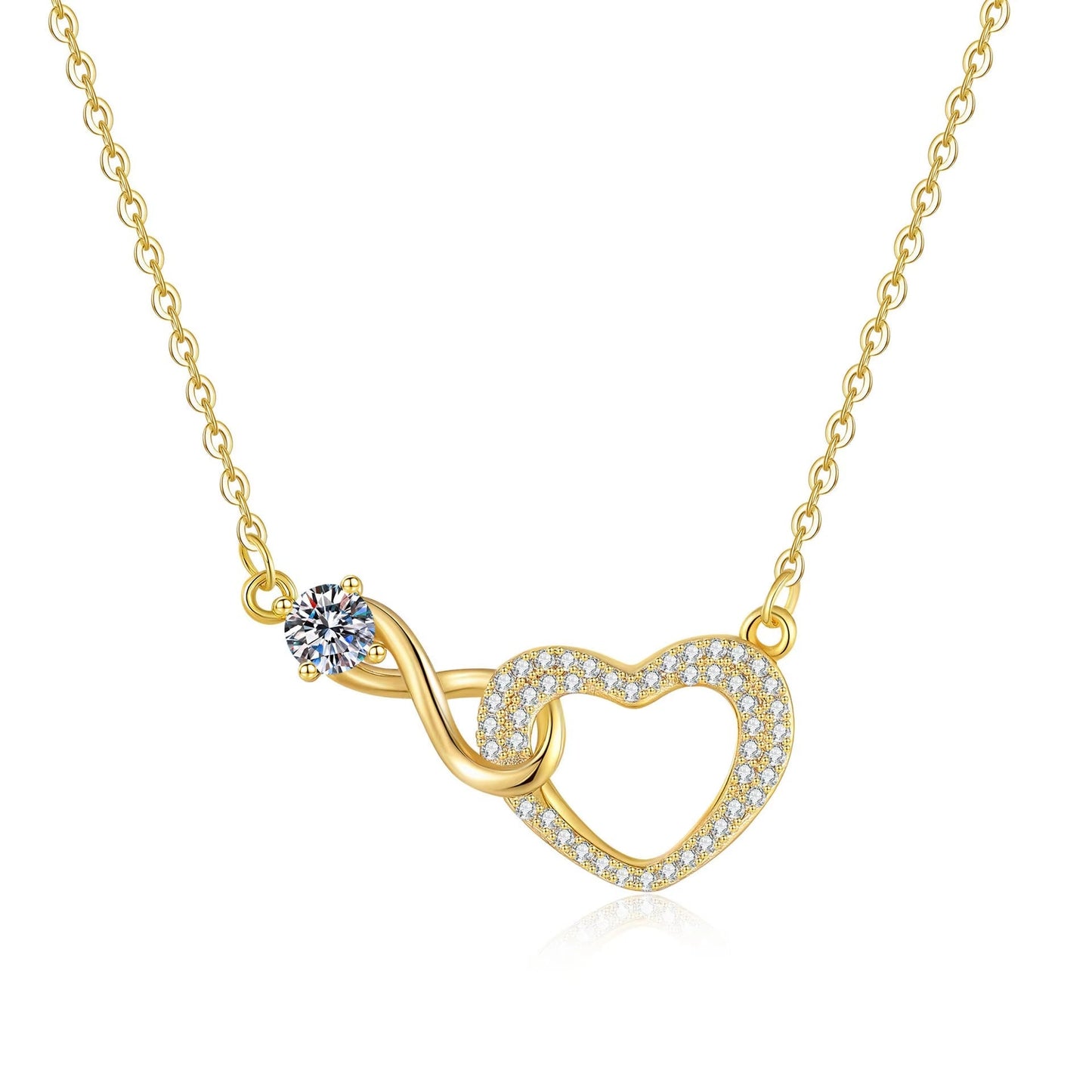To My Love - Infinity Heart Necklace - Forever Bound