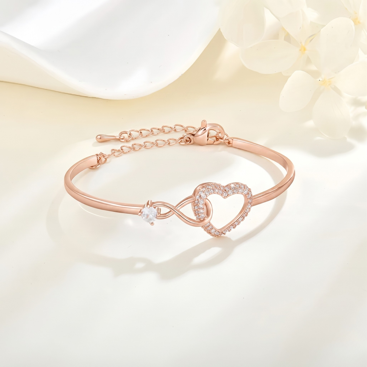 To My Daughter Infinity Heart Bracelet Linked Forever From Mom
