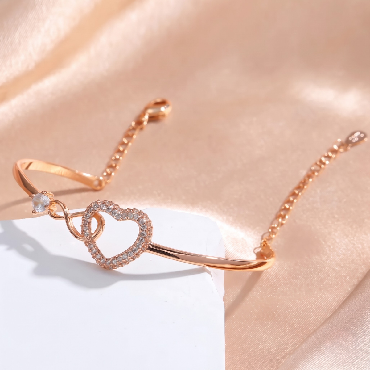 To My Granddaughter Infinity Heart Bracelet Linked Forever From Grandmother