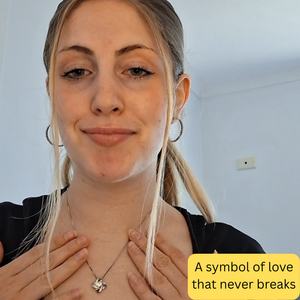 To My Daughter Mother & Daughter Eternal Knot Necklace - Two Hearts One Forever