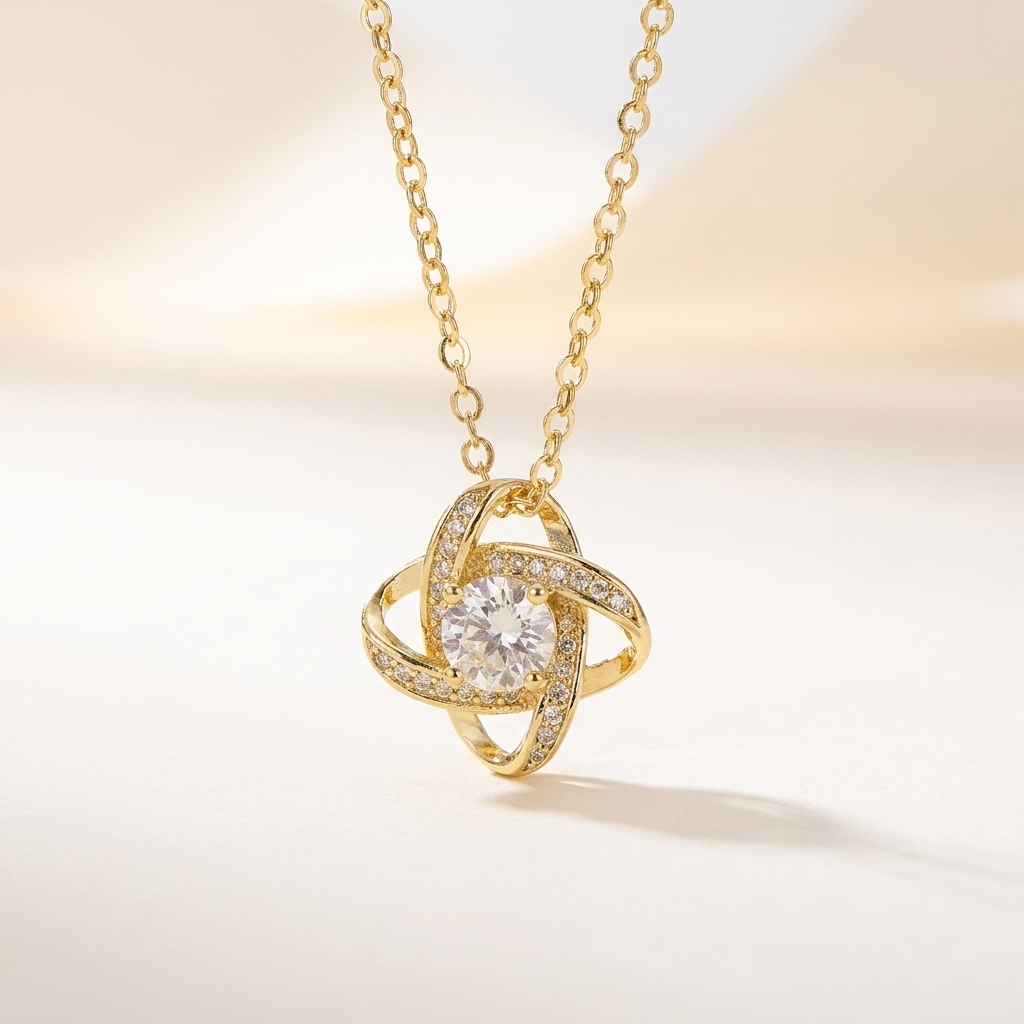 To My Dear Friend Eternal Knot Necklace - Chosen Family