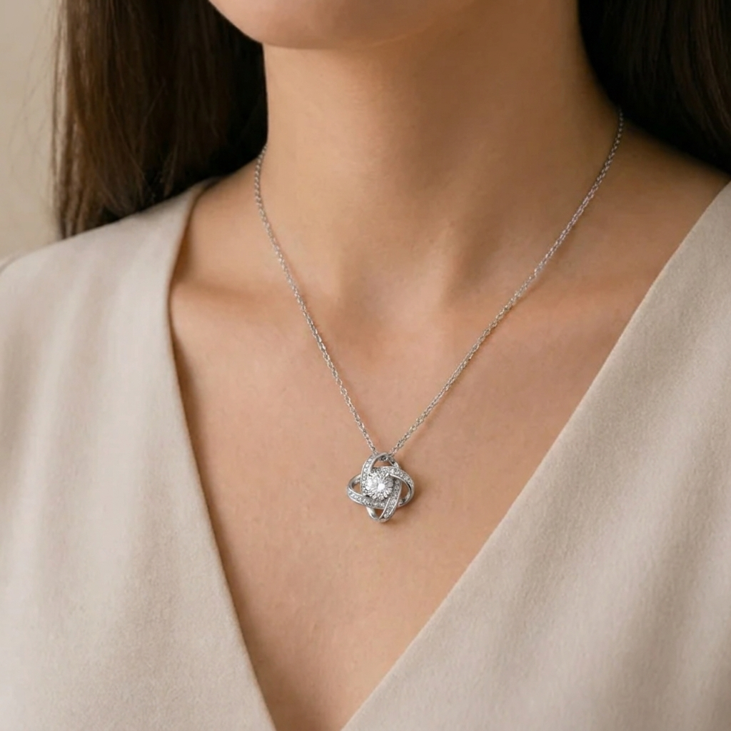 To My Dear Friend Eternal Knot Necklace - Chosen Family