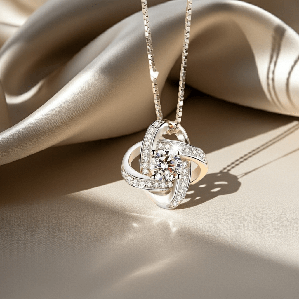 Happy Graduation Dear Granddaughter Eternal Knot Necklace - So Proud of You
