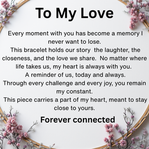 Forever Connected - Photo Projection Couple Bracelet Set