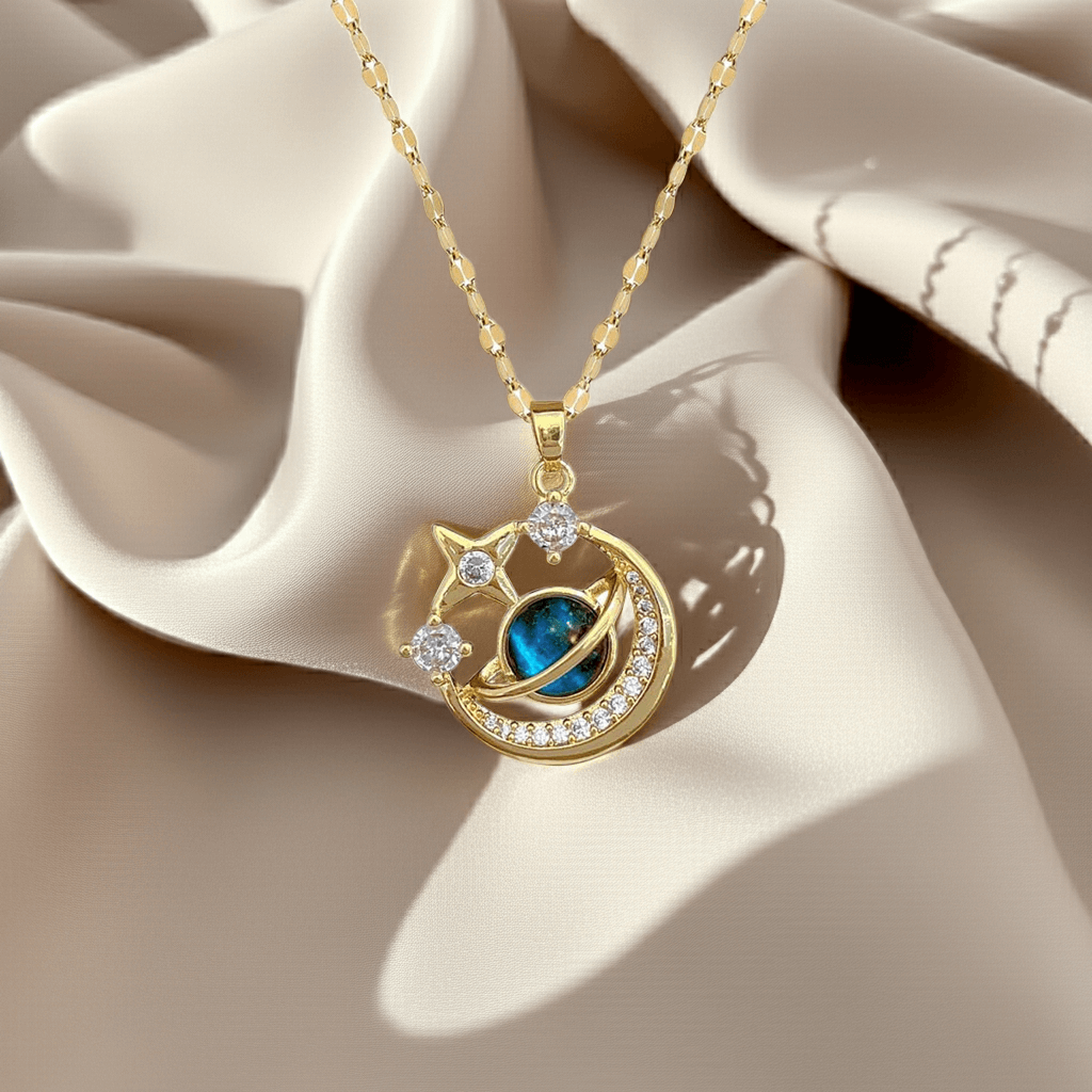 To My Wife Celestial Whiskers Necklace - Playful Spark of Us