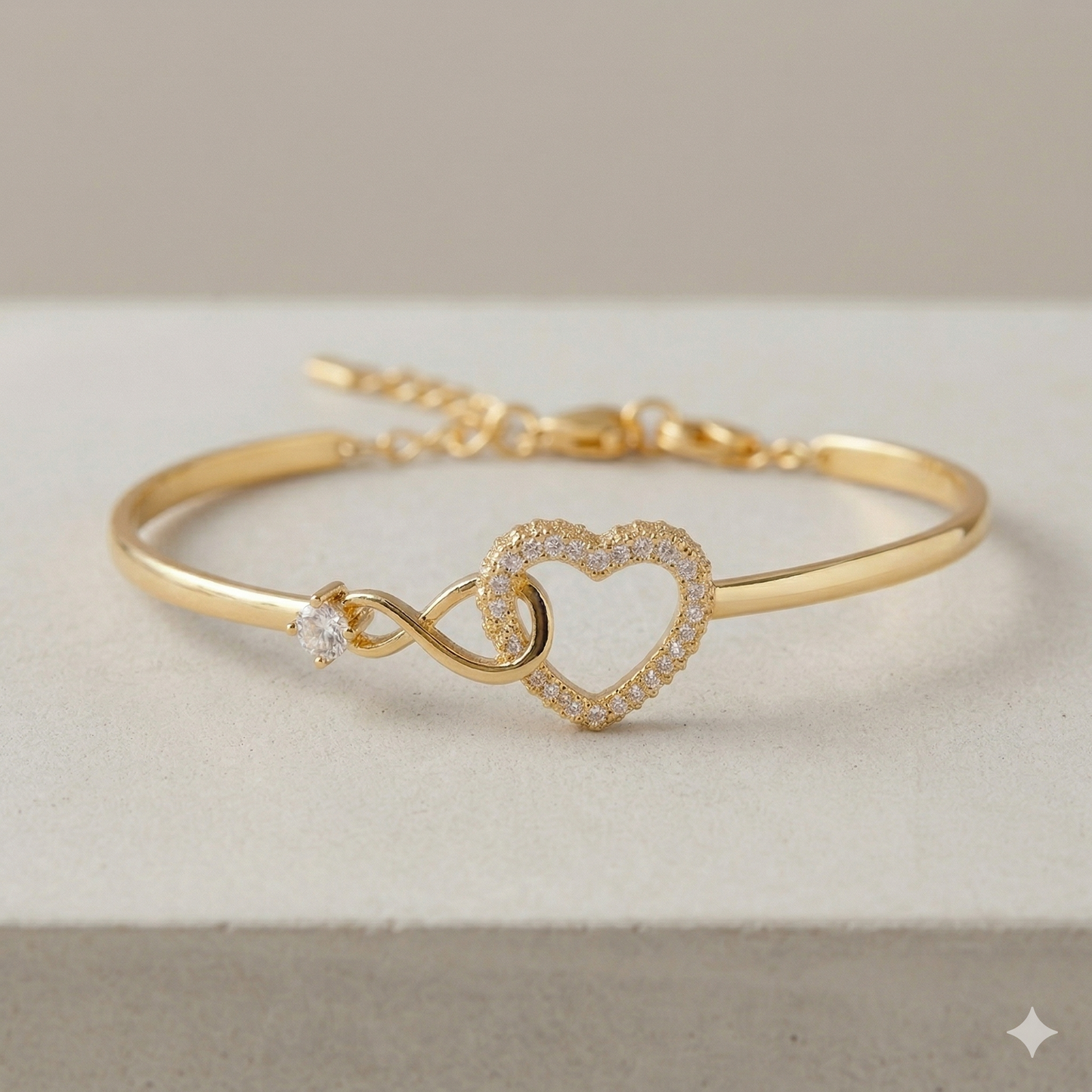 To My Dear Wife - Infinity Heart Bracelet - Love You Forever